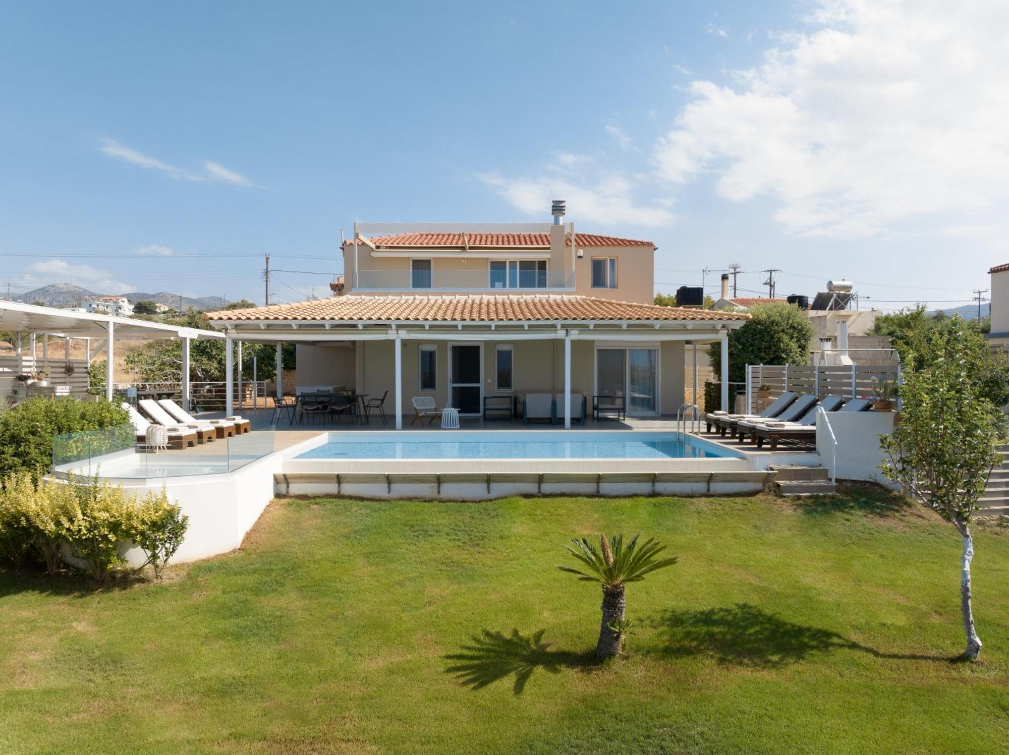 Alba Bianca Villa, Family Retreat With Heated Pool By Thinkvilla Limenas Chersonisou Exterior foto